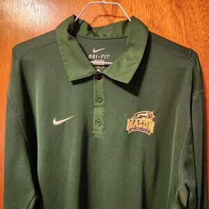 Men's Large Nike Dri-Fit Green George Mason Recreation Long Sleeve Shirt